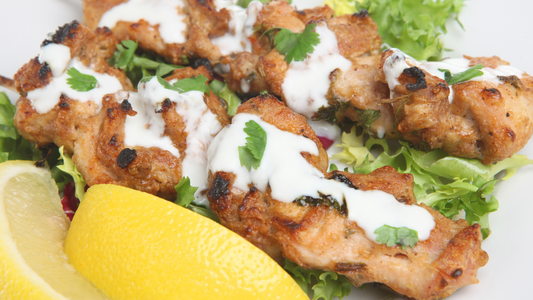 Yogurt Marinated Chicken Kebabs with Aleppo Pepper - Collected Foods