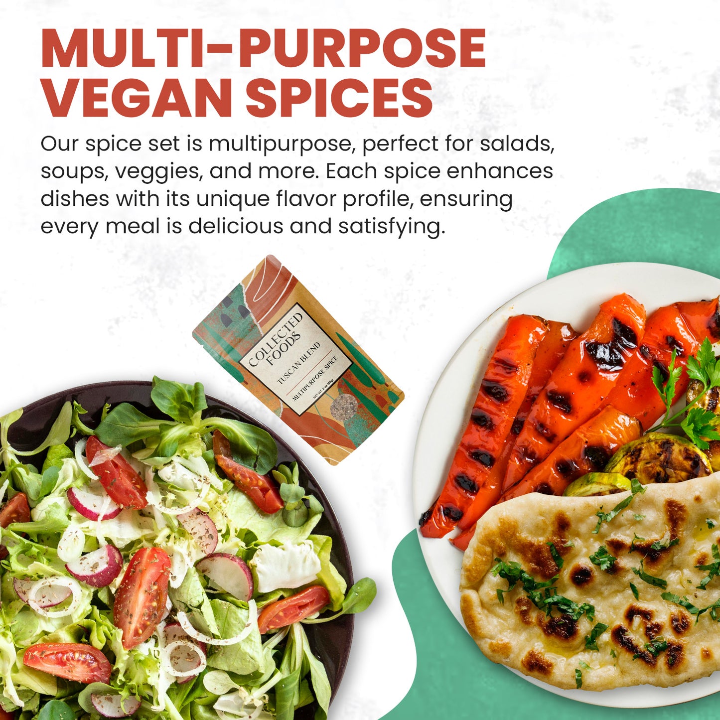 Vegan Spice Box Set – Chef Crafted Plant Based Seasonings for Bold Flavor