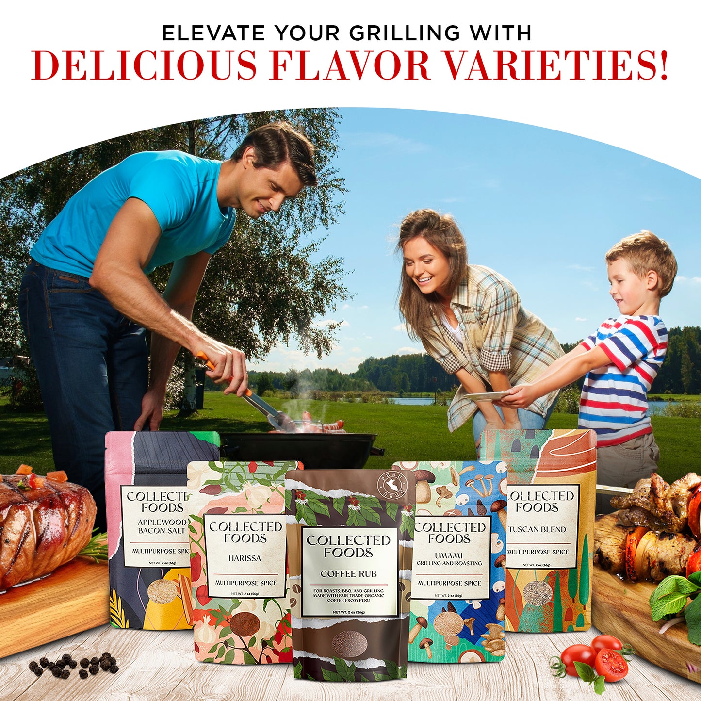 Barbecue Box Set – Gourmet BBQ Spice Blends for Grilling and Smoking