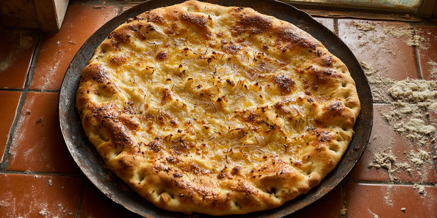 Adjaruli Khachapuri with Aleppo Spring Onion Butter