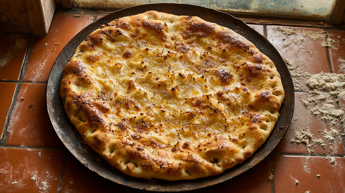 Adjaruli Khachapuri with Aleppo Spring Onion Butter