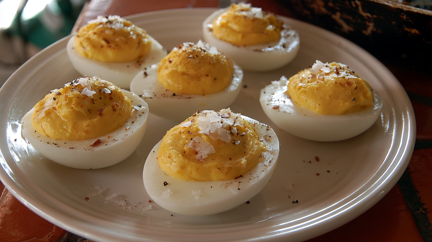 Bacon Salt Deviled Eggs