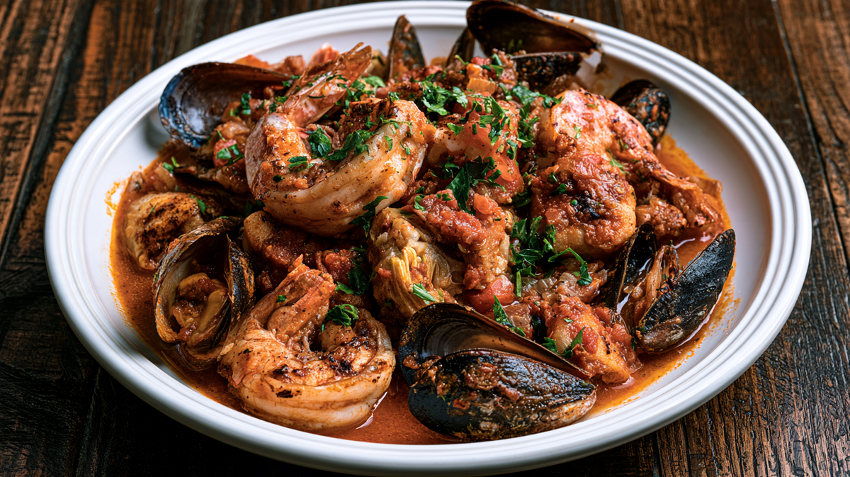 Bouillabaisse with Harissa Seasoning with Harissa