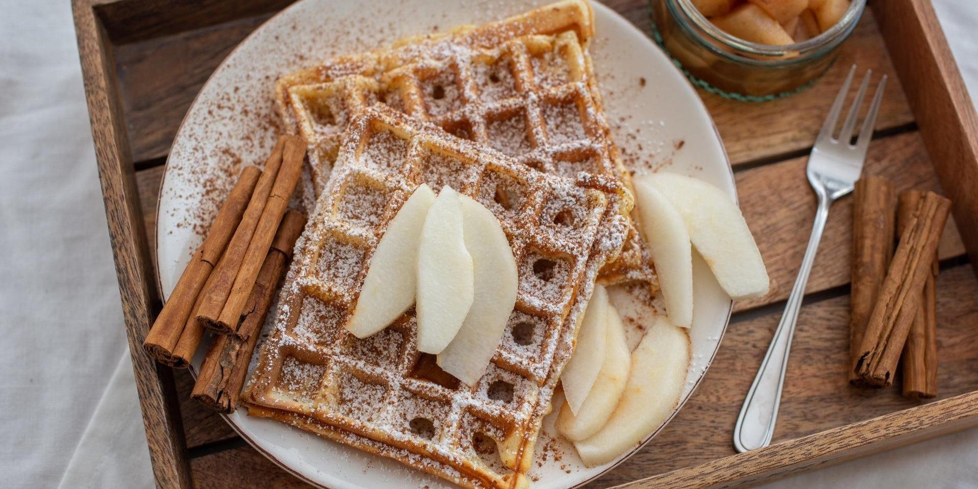 Coconut Flour Cinnamon Paleo Waffles (Gluten Free, Dairy Free, Sugar Free)