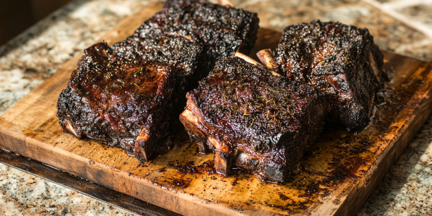 Coffee-Fennel Roasted Boneless Short Ribs