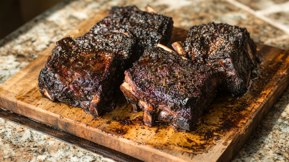 Coffee-Fennel Roasted Boneless Short Ribs