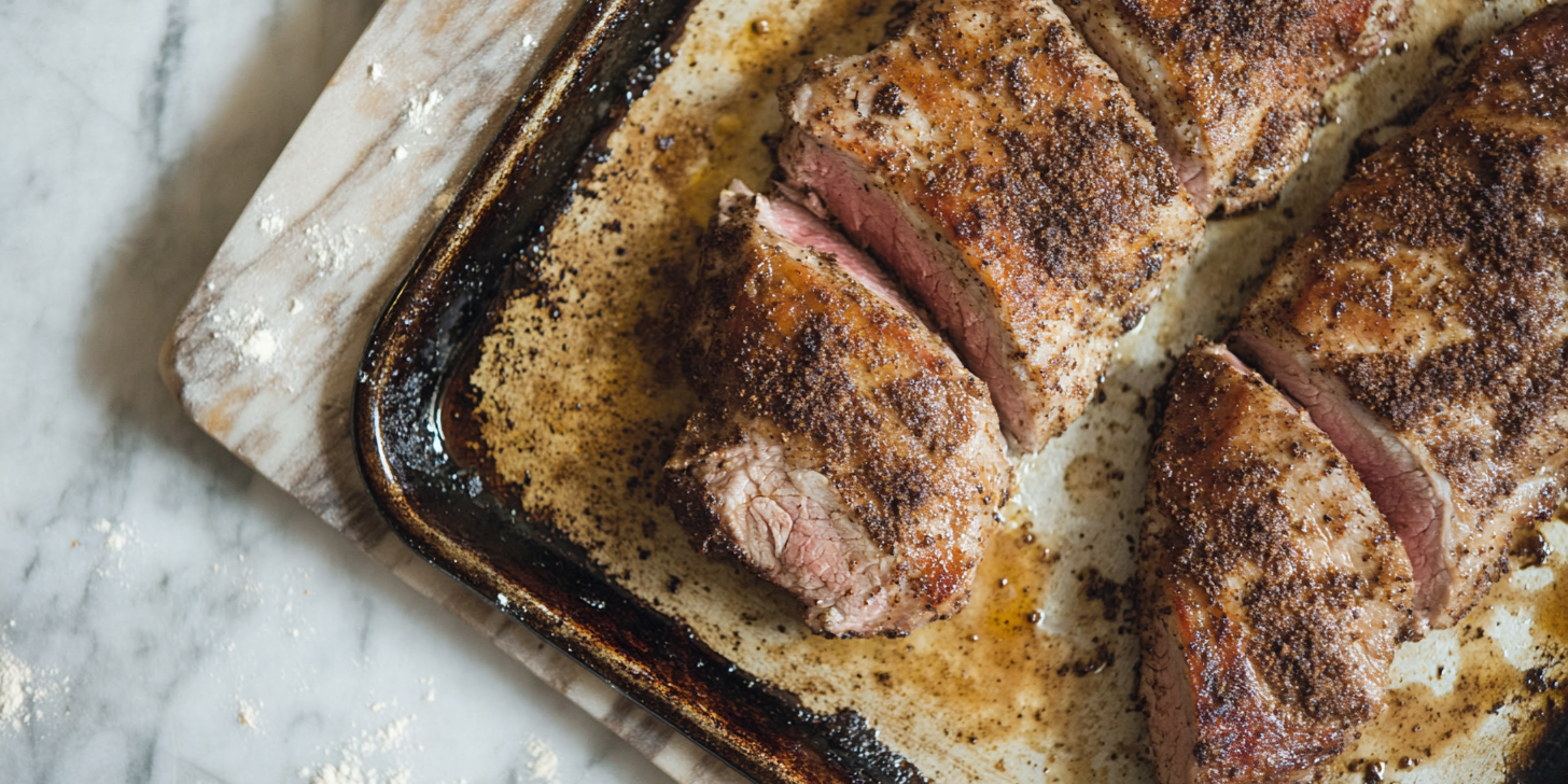 Coffee-Rubbed Pork Tenderloin Sheet Pan