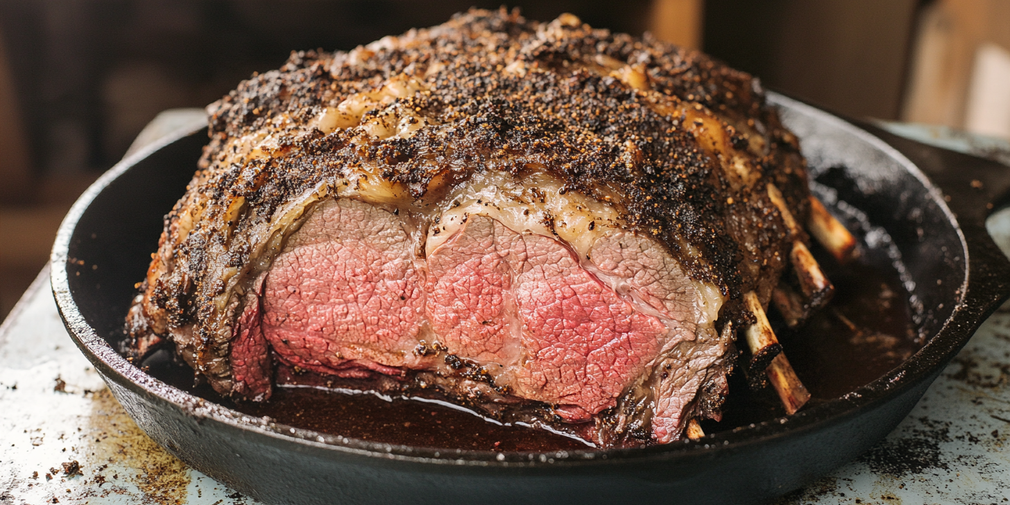 Coffee-Rubbed Slow-Roasted Prime Rib