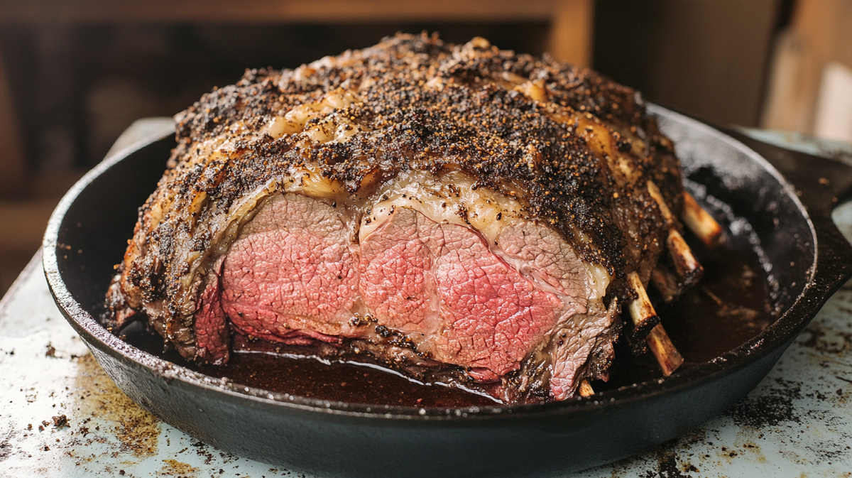 Coffee-Rubbed Slow-Roasted Prime Rib