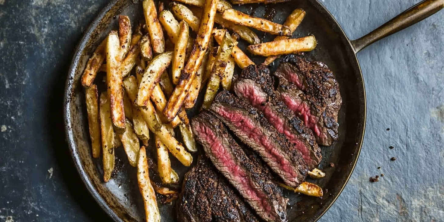 Coffee-Rubbed Steak Frites