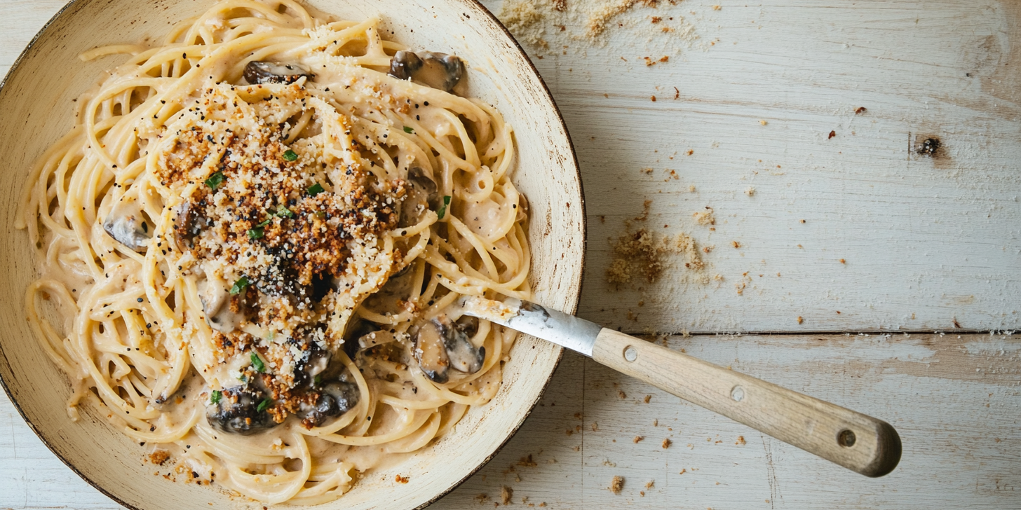 Creamy Gochujang Mushroom Pasta with Gochugaru