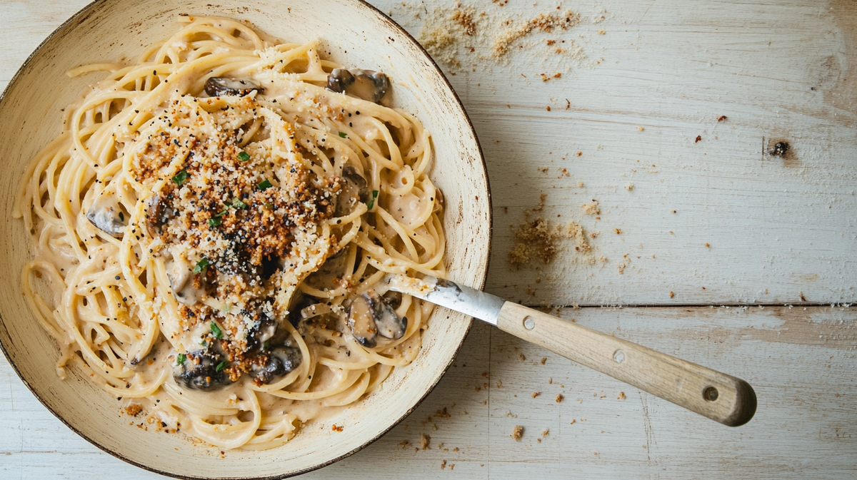 Creamy Gochujang Mushroom Pasta with Gochugaru