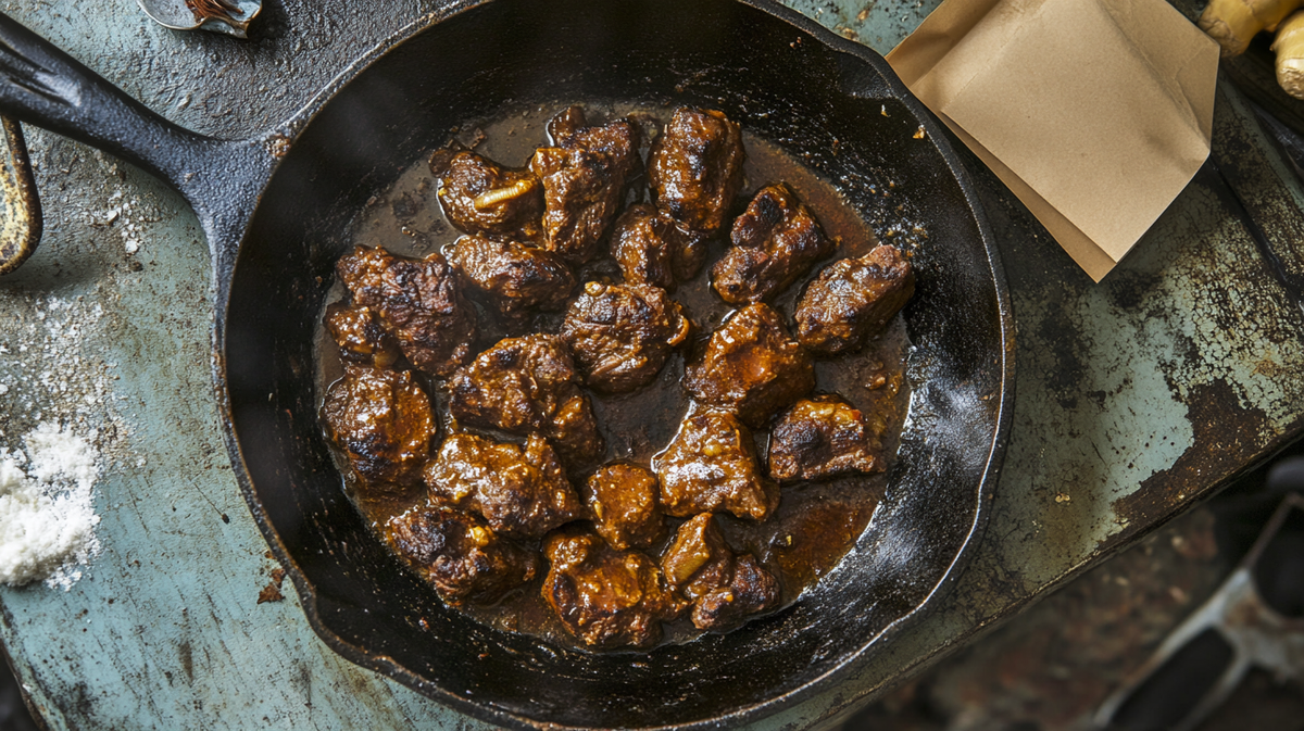 Creamy Tahini and Harissa Beef