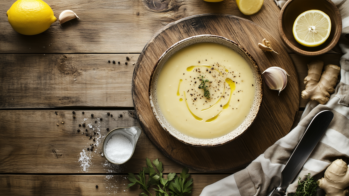 Creamy Tuscan White Bean Lemon Soup
