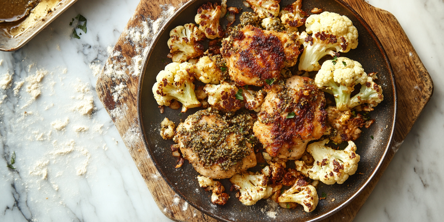 Crispy Za’atar Chicken and Cauliflower