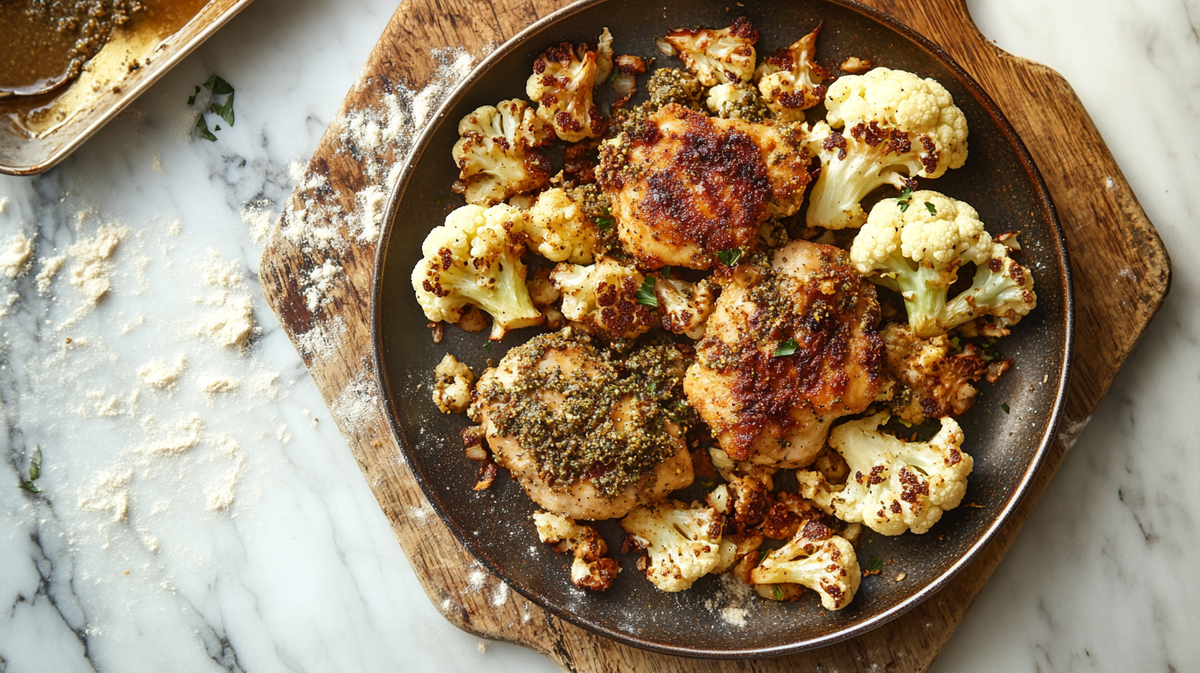 Crispy Za’atar Chicken and Cauliflower