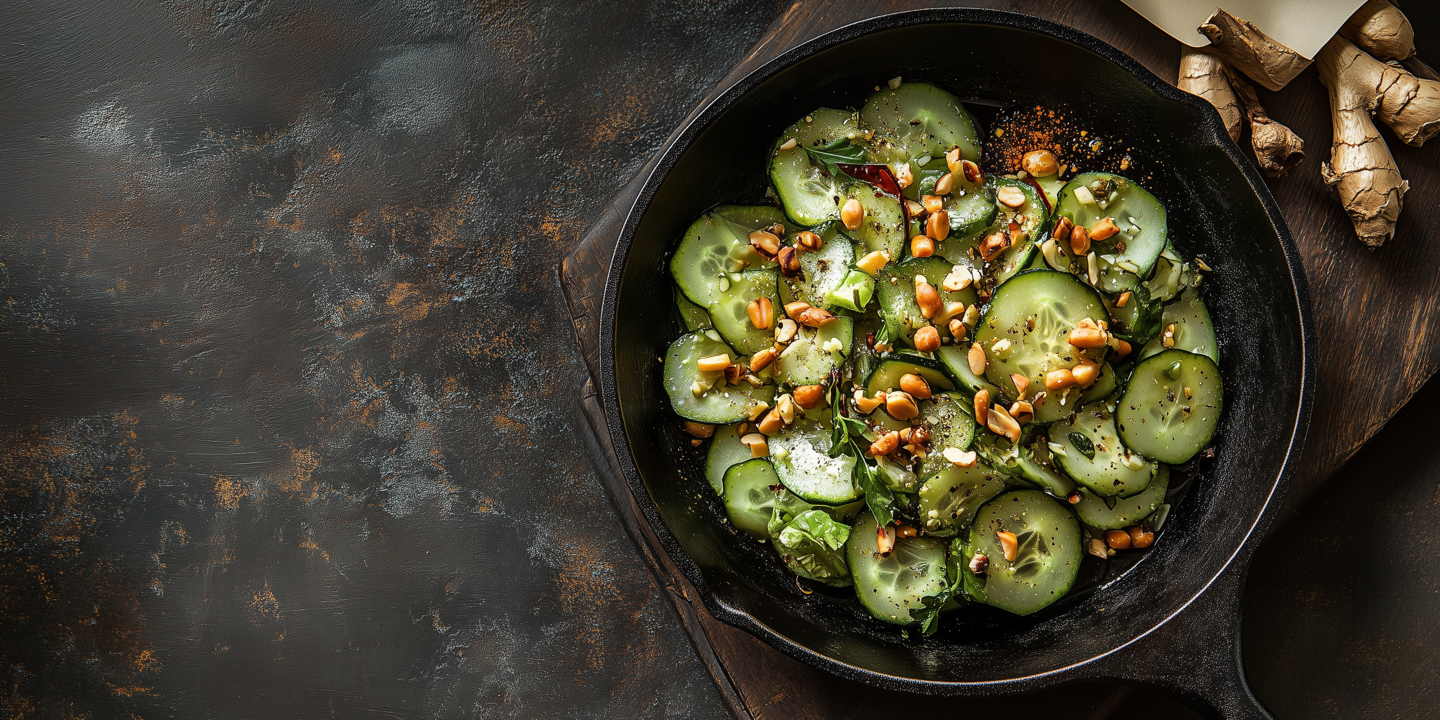 Cucumber Salad with Roasted Peanuts and Chile