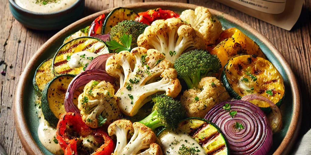 Zaatar Roasted Vegetables with Lemon Tahini Drizzle