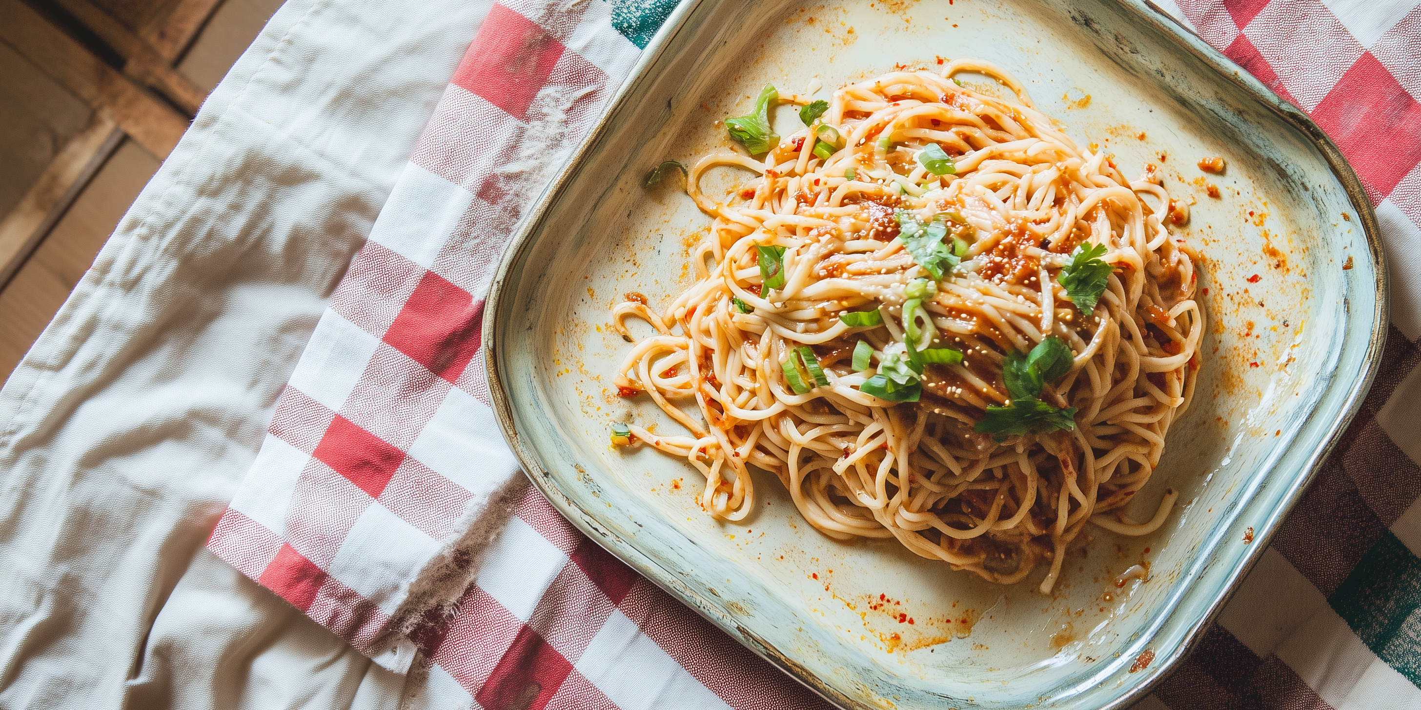Gochujang Buttered Noodles with Gochugaru Finish