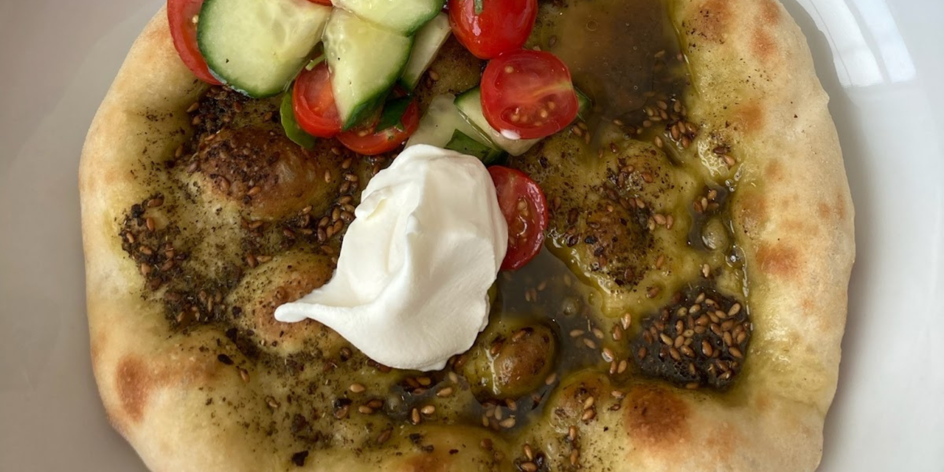 Grilled Flatbread with Olive Oil and Za'atar