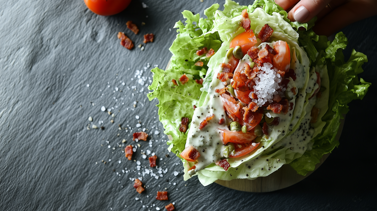 Handheld Wedge with Bacon Finishing Salt
