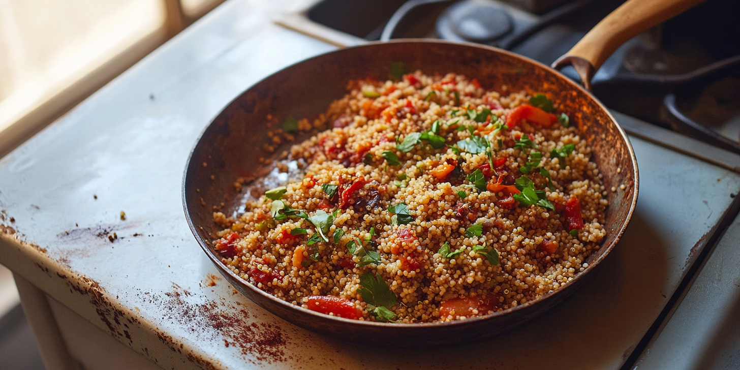 Harissa Couscous or Quinoa Pot