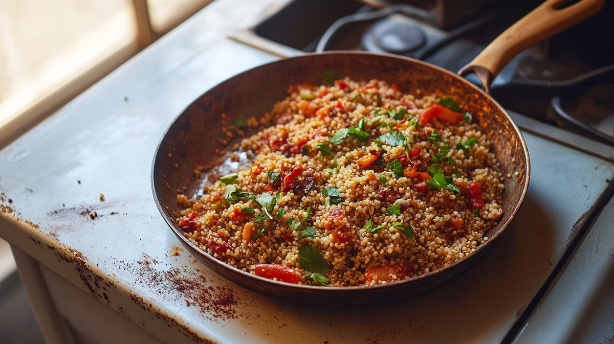 Harissa Couscous or Quinoa Pot