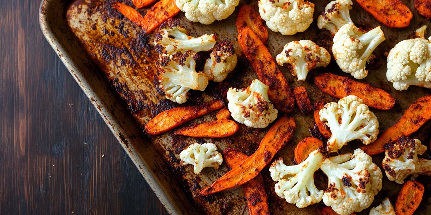 Harissa Dry Rub Roasted Carrots or Cauliflower