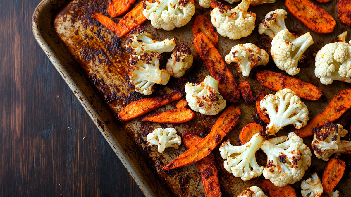 Harissa Dry Rub Roasted Carrots or Cauliflower
