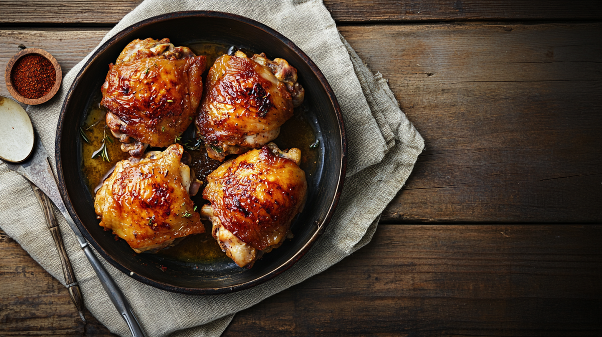 Harissa & Lemon Roasted Chicken Thighs