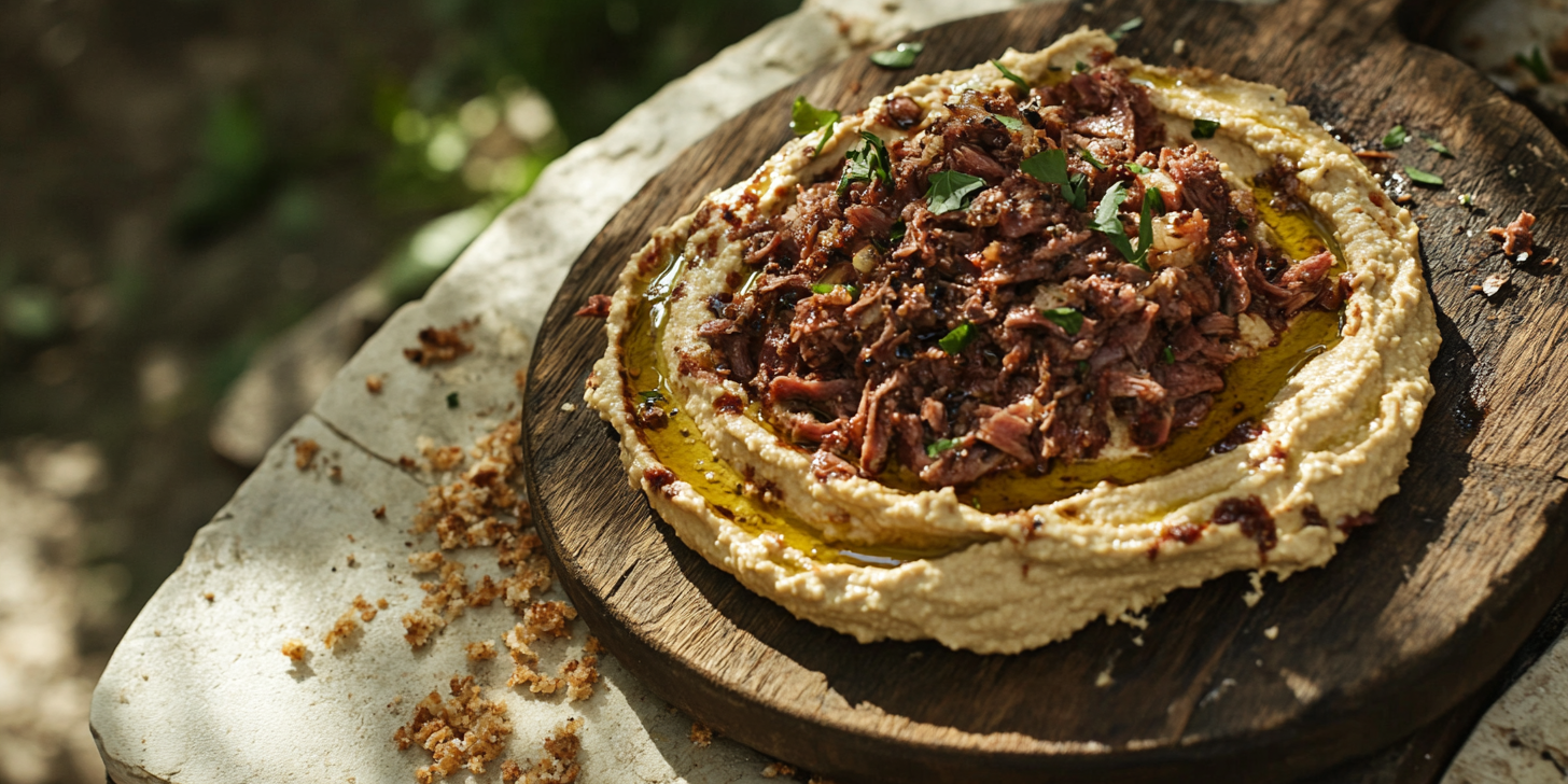 Hummus with Meat All Over It