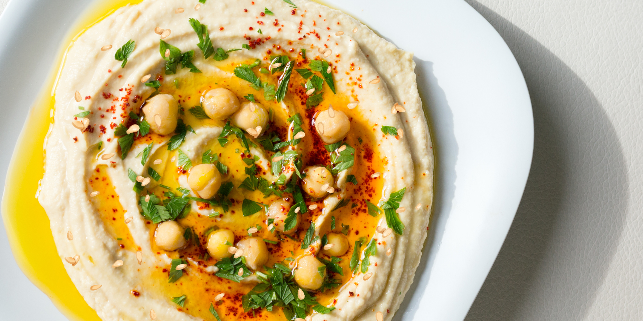 Hummus with Sesame Seeds (No Tahini)