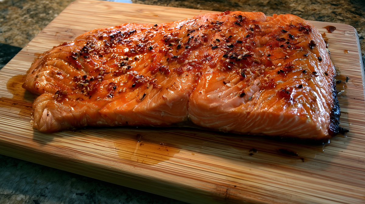 Korean Chili Gochugaru Broiled Salmon