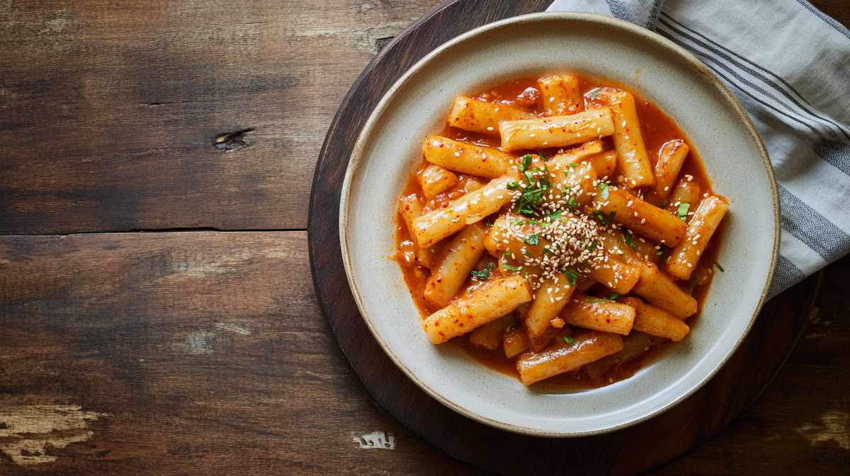 Korean Chili Tteokbokki (Spicy Rice Cakes)