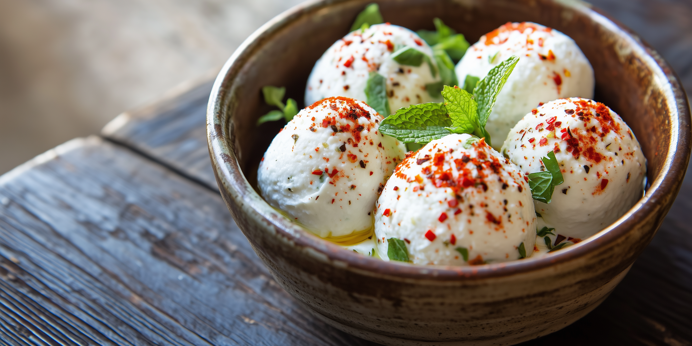Labneh Balls Rolled in Aleppo
