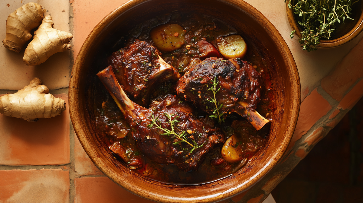 Lamb Shank Tagine with Ras El Hanout