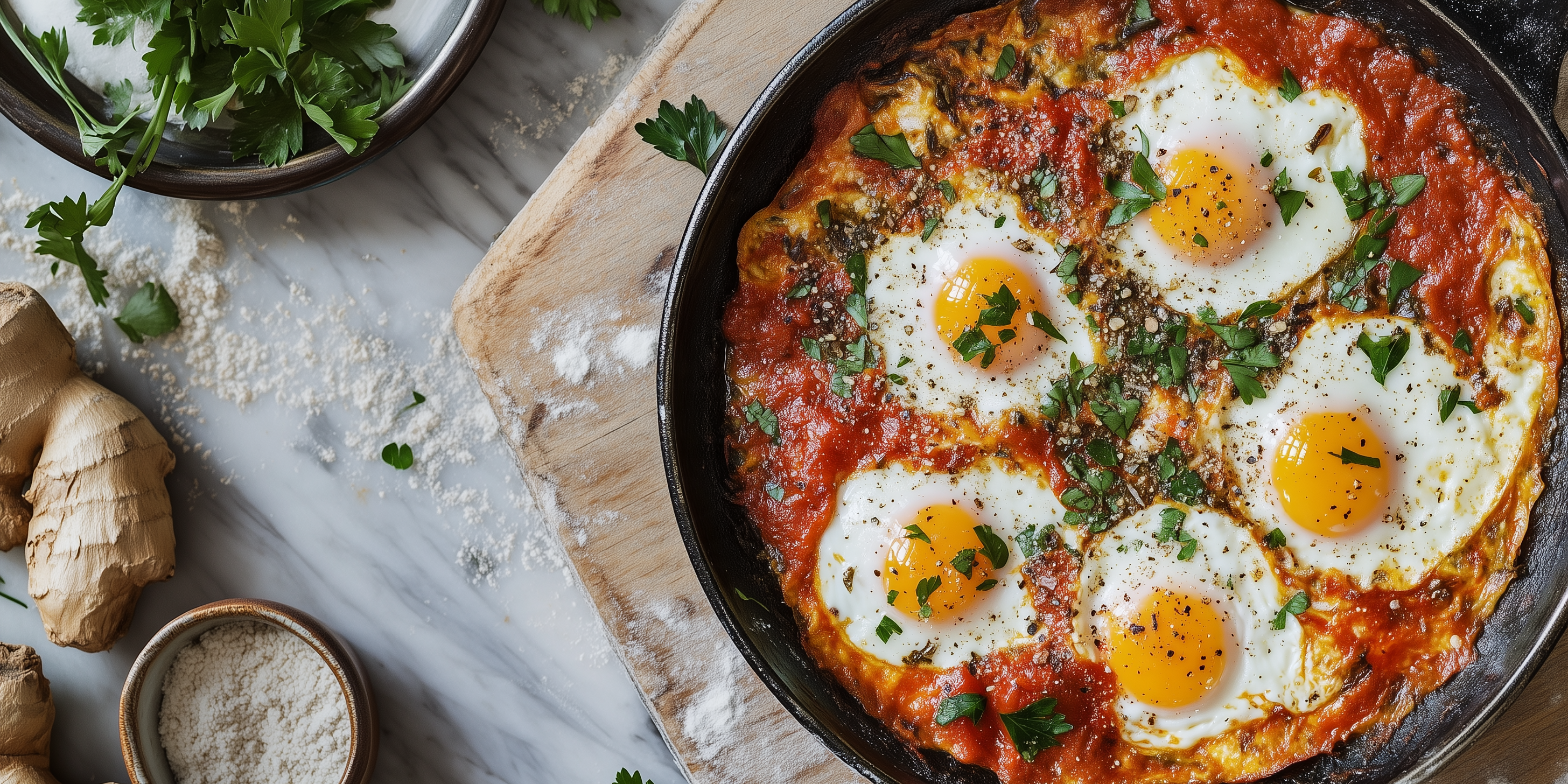Moroccan-Spiced Shakshuka Eggs