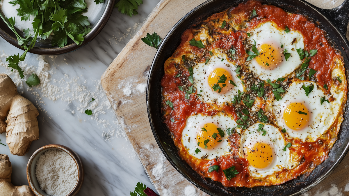 Moroccan-Spiced Shakshuka Eggs