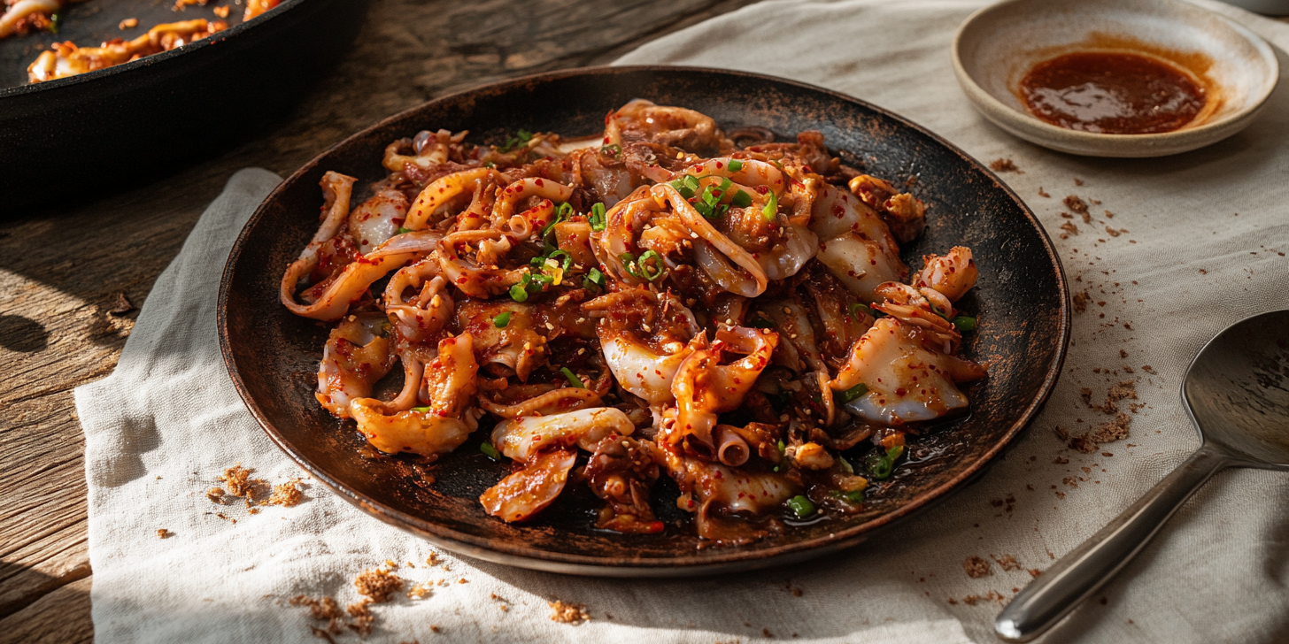 Ojingeo-Bokkeum (Spicy Stir-Fried Squid)