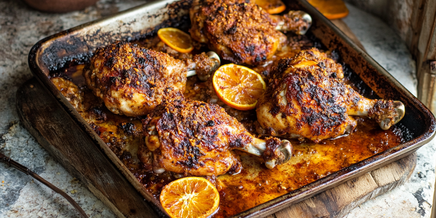 Orange Harissa Chicken Traybake
