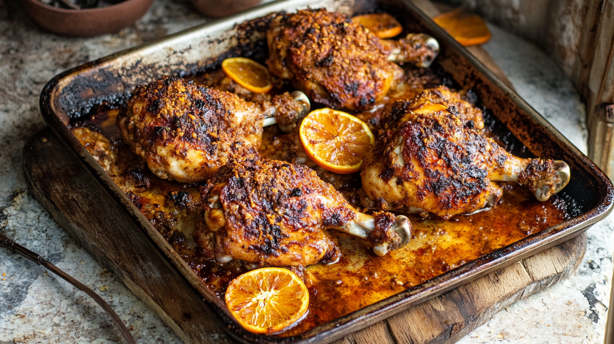 Orange Harissa Chicken Traybake