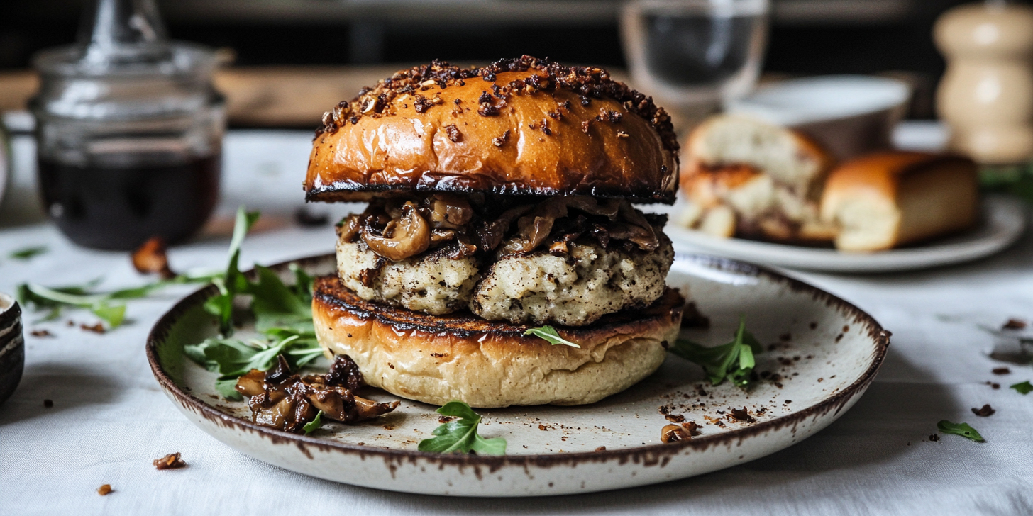 Porcini-Dusted Smashed Burgers