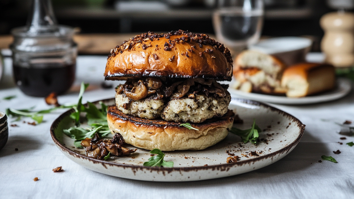 Porcini-Dusted Smashed Burgers