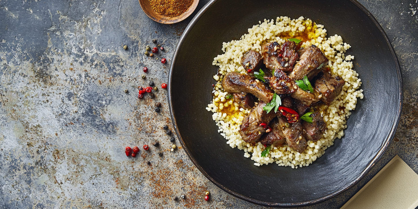 Preserved-Lemon Ras El Hanout Lamb with Couscous