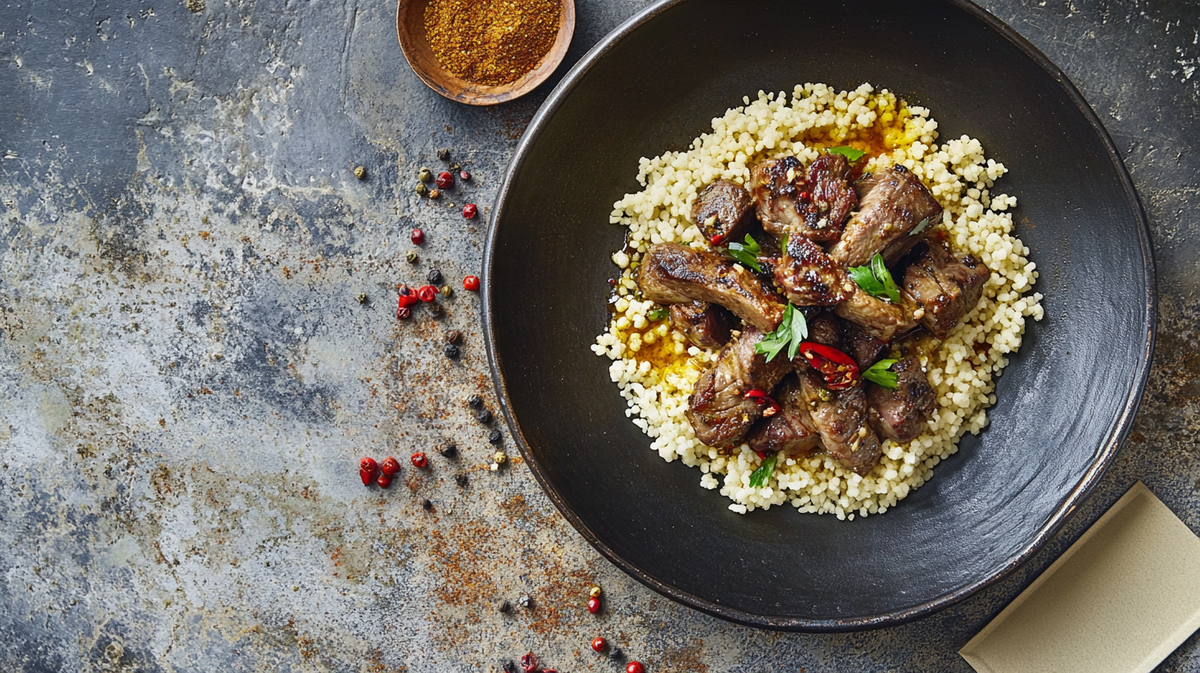 Preserved-Lemon Ras El Hanout Lamb with Couscous