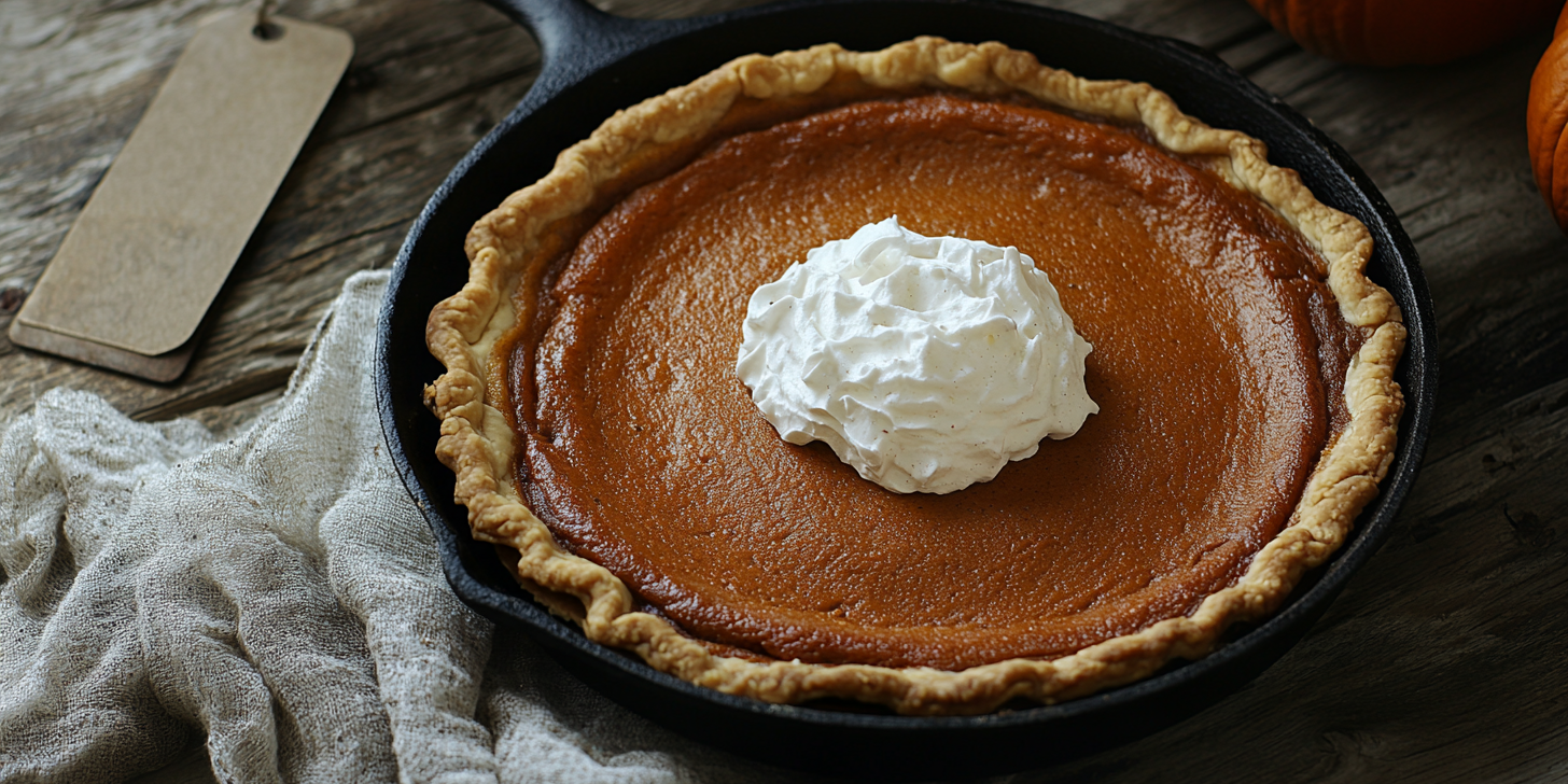 Pumpkin Pie with Whipped Cream