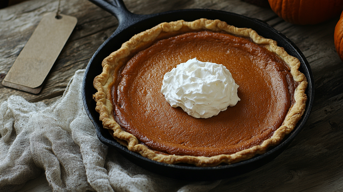 Pumpkin Pie with Whipped Cream