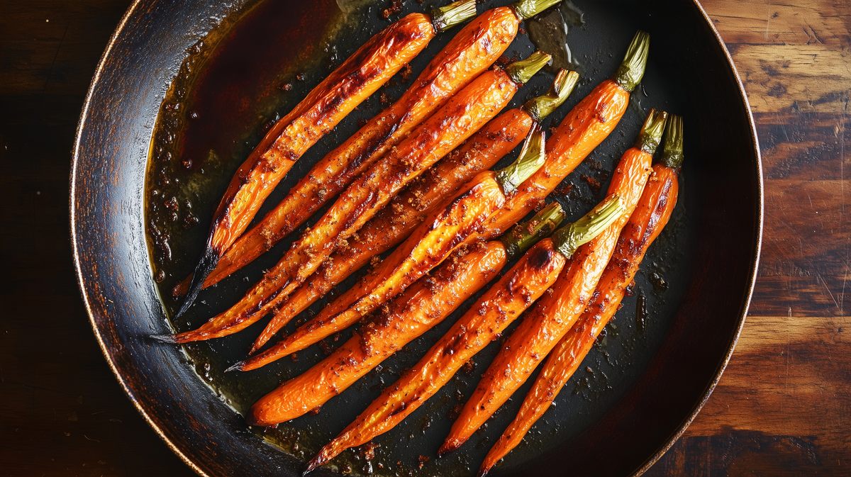 Pumpkin Spice Roasted Carrots with Maple