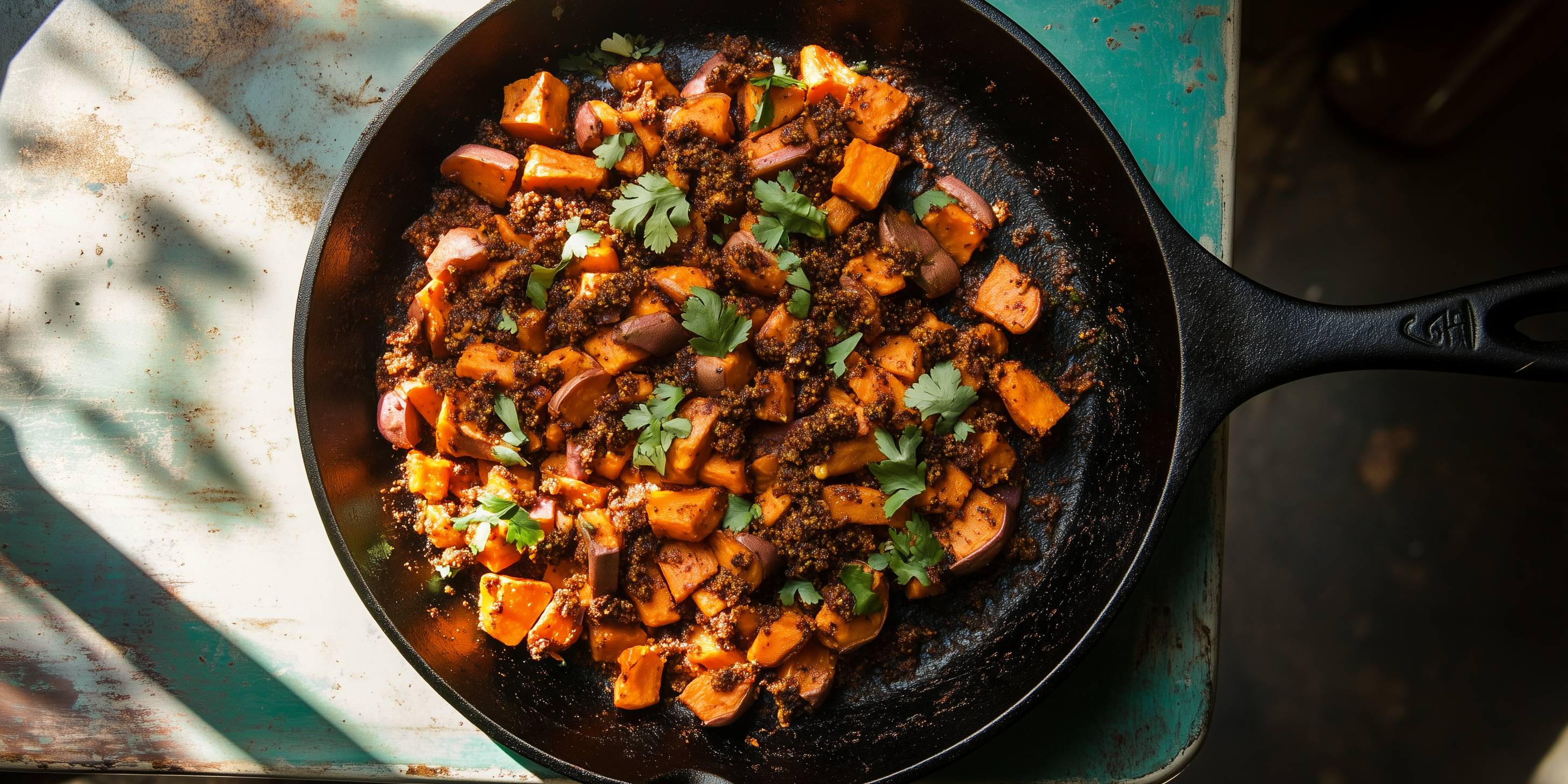 Ras El Hanout Loaded Sweet Potatoes