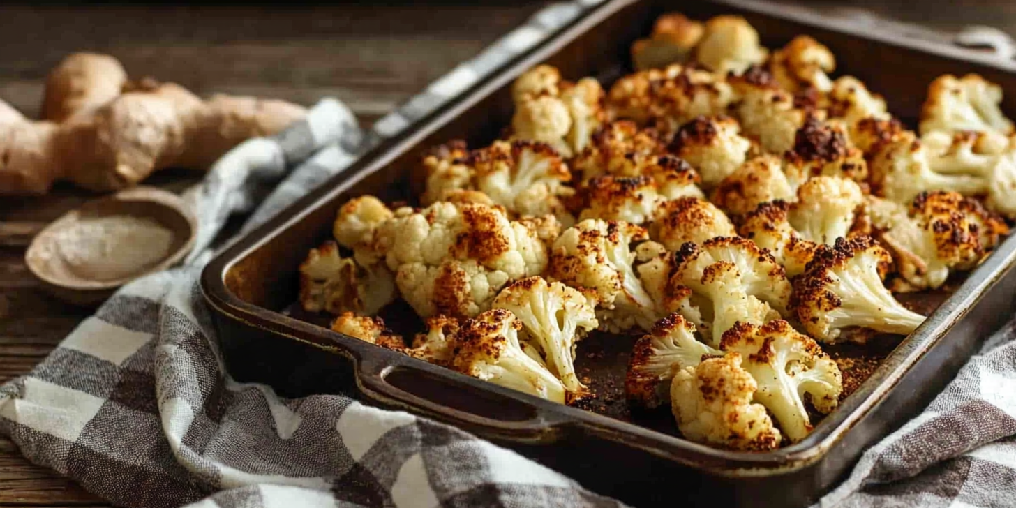 Ras El Hanout Roasted Cauliflower with Tahini